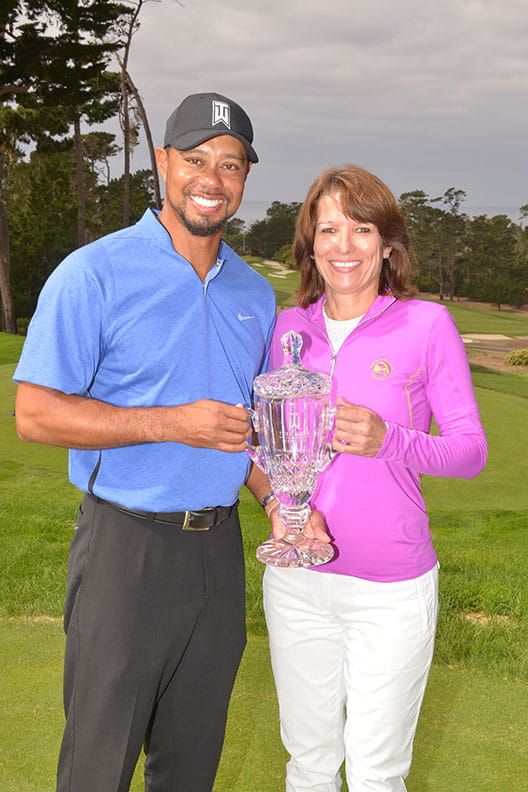 Sonja and Tiger Woods